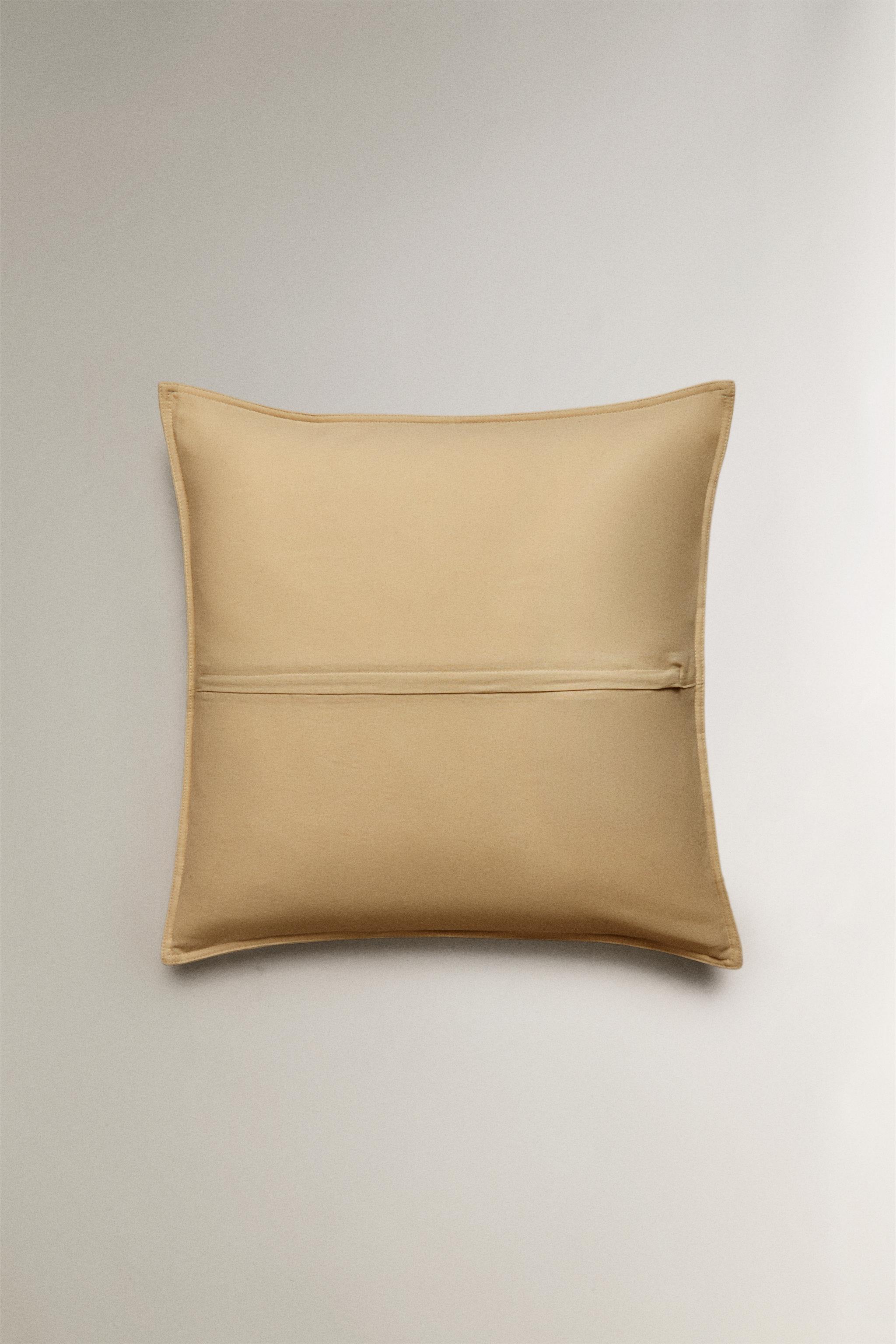 HOUSSE DE COUSSIN LIN ET COTON